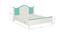 Victoria Kids Teak Wood Queen Bed- Misty Turquoise (Misty Turquoise) by Urban Ladder - Design 1 Dimension - 561023