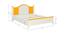 Victoria Kids Teak Wood Queen Bed- Mango Yellow (Mango Yellow) by Urban Ladder - Design 1 Dimension - 561025
