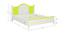Victoria Kids Teak Wood Queen Bed- Lime Yellow (Lime Yellow) by Urban Ladder - Design 1 Dimension - 561027