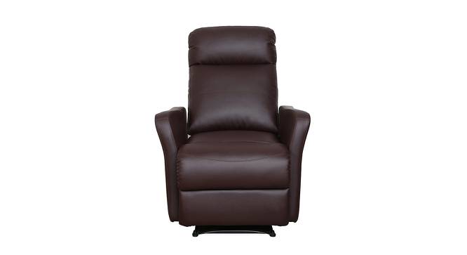 Sleek Single Seater Recliner Brown (Brown, One Seater) by Urban Ladder - Cross View Design 1 - 561061