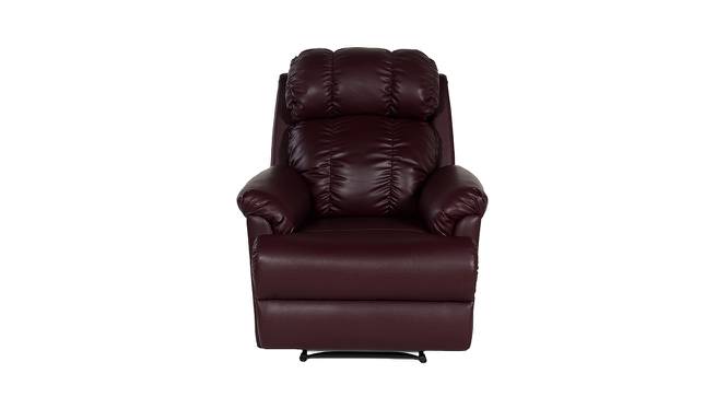 369 Single Seater Recliner Burgundy (Burgundy, One Seater) by Urban Ladder - Cross View Design 1 - 561067