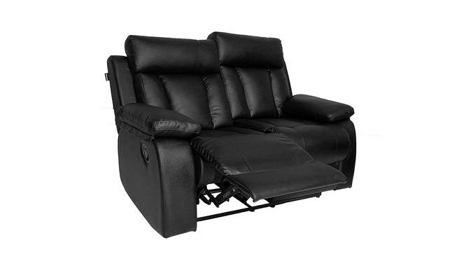 Magna 2-seater Recliner Black (Black, Two Seater) by Urban Ladder - Front View Design 1 - 561068