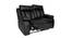 Magna 2-seater Recliner Black (Black, Two Seater) by Urban Ladder - Front View Design 1 - 561068