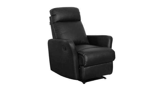 Sleek Single Seater Recliner Black (Black, One Seater) by Urban Ladder - Front View Design 1 - 561074