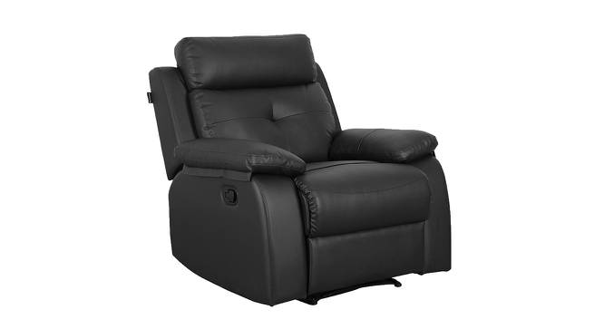 Ohio Single Seater Recliner Black (Black, One Seater) by Urban Ladder - Front View Design 1 - 561079