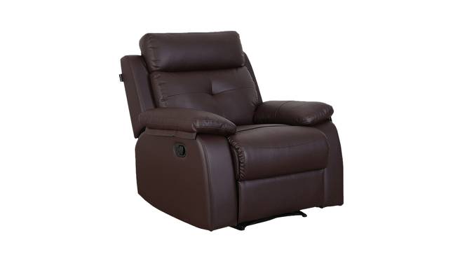 Ohio Single Seater Recliner Brown (Brown, One Seater) by Urban Ladder - Front View Design 1 - 561080