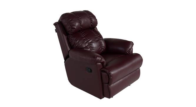 369 Single Seater Recliner Burgundy (Burgundy, One Seater) by Urban Ladder - Front View Design 1 - 561081