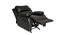 Cheer Single Seater Recliner Black (Black, One Seater) by Urban Ladder - Design 2 Side View - 561104