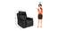 Magna Single seater Recliner Black (Black, One Seater) by Urban Ladder - Design 1 Dimension - 561125