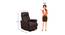 Sleek Single Seater Recliner Brown (Brown, One Seater) by Urban Ladder - Design 1 Dimension - 561131