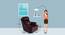 369 Single Seater Recliner Burgundy (Burgundy, One Seater) by Urban Ladder - Design 1 Dimension - 561138