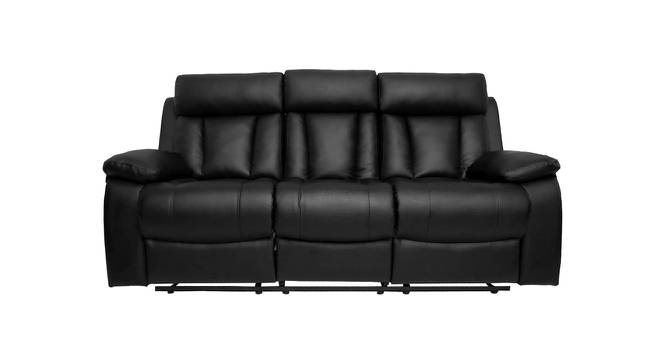Magna 3-seater Recliner Black (Black, Two Seater) by Urban Ladder - Cross View Design 1 - 561147