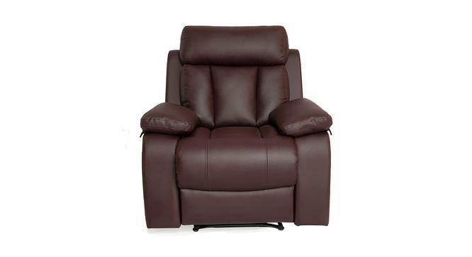 Magna Single seater Recliner Brown (Brown, One Seater) by Urban Ladder - Cross View Design 1 - 561150