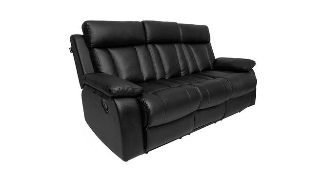 Magna 3-seater Recliner Black (Black, Two Seater) by Urban Ladder - Front View Design 1 - 561155