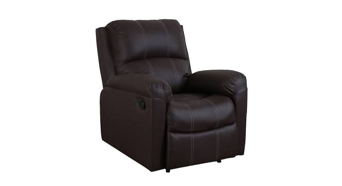 Spino Single Seater Recliner Brown (Brown, One Seater) by Urban Ladder - Front View Design 1 - 561159