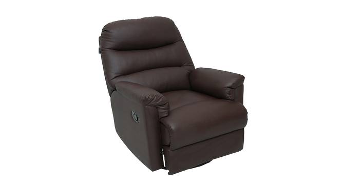 Wave Single Seater Recliner Brown (Brown, One Seater) by Urban Ladder - Front View Design 1 - 561161
