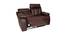 Magna 2-seater Recliner Brown (Brown, Two Seater) by Urban Ladder - Design 1 Side View - 561165