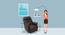Wave Single Seater Recliner Brown (Brown, One Seater) by Urban Ladder - Design 1 Dimension - 561193