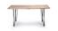 High Tide Handcrafted Dining Table In Mango Wood (Beige, Polished Finish) by Urban Ladder - Cross View Design 1 - 561209