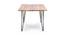 High Tide Handcrafted Dining Table In Mango Wood (Beige, Polished Finish) by Urban Ladder - Front View Design 1 - 561219