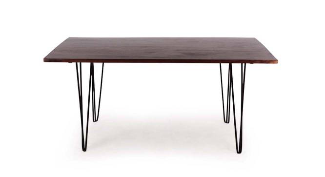 High Tide Handcrafted Dining Table In Sheesham Wood (Black, Polished Finish) by Urban Ladder - Cross View Design 1 - 561492