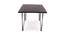 High Tide Handcrafted Dining Table In Sheesham Wood (Black, Polished Finish) by Urban Ladder - Front View Design 1 - 561503