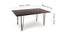 High Tide Handcrafted Dining Table In Sheesham Wood (Black, Polished Finish) by Urban Ladder - Design 1 Dimension - 561537