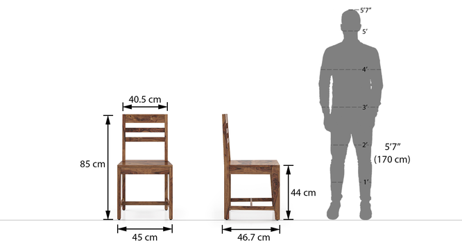 Oliver Solid Wood Dining Chair Set of 2 Urban Ladder