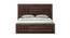 Boston Queen Size Hydraulic Storage Bed (Queen Bed Size, sheesham wood Finish) by Urban Ladder - Front View Design 1 - 562196