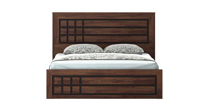 Boston King Size Hydraulic Storage Bed (King Bed Size, sheesham wood Finish) by Urban Ladder - Front View Design 1 - 562197