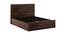 Boston Queen Size Hydraulic Storage Bed (Queen Bed Size, sheesham wood Finish) by Urban Ladder - Design 1 Side View - 562230