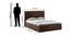Boston King Size Hydraulic Storage Bed (King Bed Size, sheesham wood Finish) by Urban Ladder - Design 1 Dimension - 562262