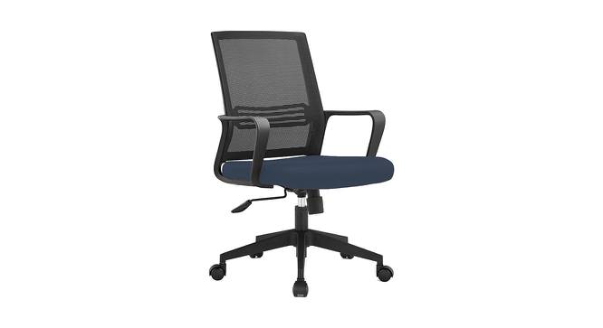 Lisette Ergonomic chair (Black & Blue) by Urban Ladder - Cross View Design 1 - 562401