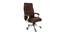 Aida Ergonomic chair (Brown) by Urban Ladder - Front View Design 1 - 562404