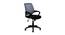 Fenton Ergonomic chair (Black & Blue) by Urban Ladder - Front View Design 1 - 562419
