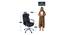 Niobe Ergonomic chair (Brown) by Urban Ladder - Design 1 Dimension - 562466