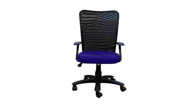 Thane Ergonomic chair (Black & Blue) by Urban Ladder - Cross View Design 1 - 562586