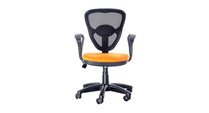 Jacy Ergonomic chair (Black & Orange) by Urban Ladder - Cross View Design 1 - 562592