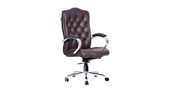 Azaiah Ergonomic chair (Brown) by Urban Ladder - Front View Design 1 - 562609