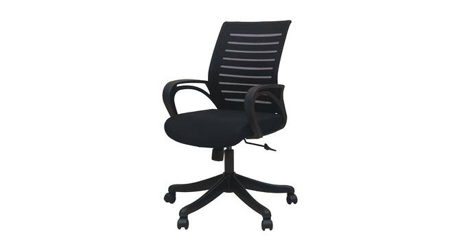 Alzena Ergonomic chair (Black) by Urban Ladder - Front View Design 1 - 562616