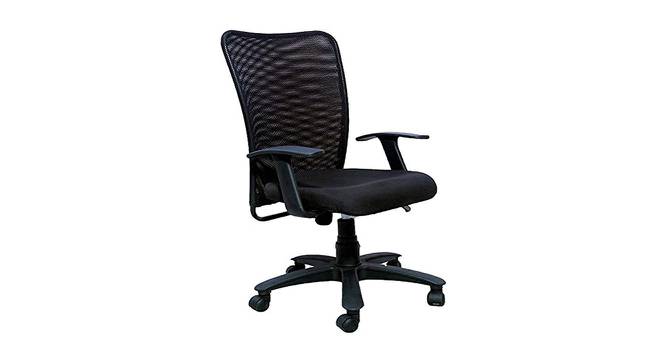 Odelia Ergonomic chair (Black) by Urban Ladder - Front View Design 1 - 562617