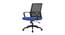 Bedelia Ergonomic chair (Black & Blue) by Urban Ladder - Front View Design 1 - 562618