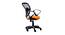 Jacy Ergonomic chair (Black & Orange) by Urban Ladder - Front View Design 1 - 562619