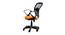 Jacy Ergonomic chair (Black & Orange) by Urban Ladder - Design 1 Side View - 562635