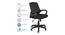 Aurilia Ergonomic chair (Black) by Urban Ladder - Design 1 Close View - 562658