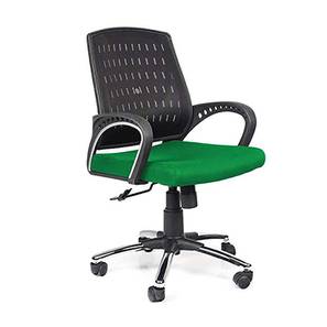 Study Chair In Bangalore Design Melosa Study Chair With Headrest in Black & Green Colour