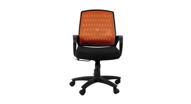Pereg Ergonomic chair (Black & Orange) by Urban Ladder - Cross View Design 1 - 562700