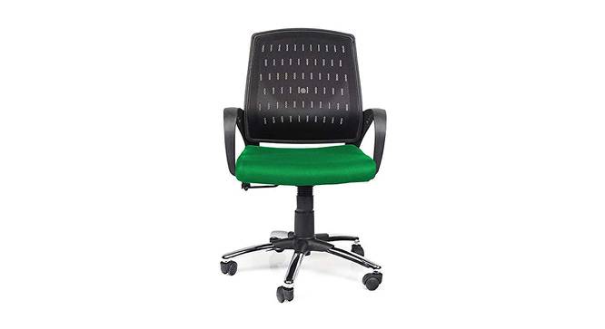 Melosa Ergonomic chair (Black & Green) by Urban Ladder - Cross View Design 1 - 562702