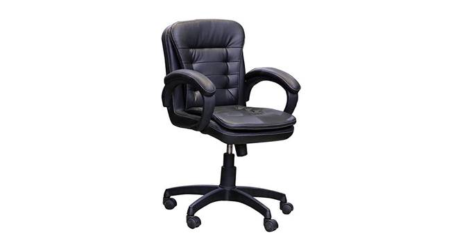 Linza Ergonomic chair (Black) by Urban Ladder - Front View Design 1 - 562706