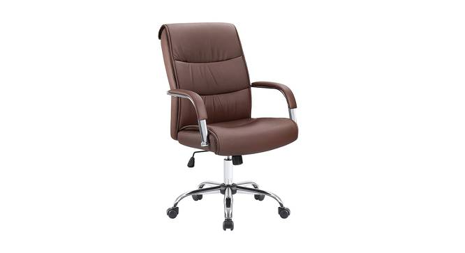 Mei Ergonomic chair (Brown) by Urban Ladder - Front View Design 1 - 562707